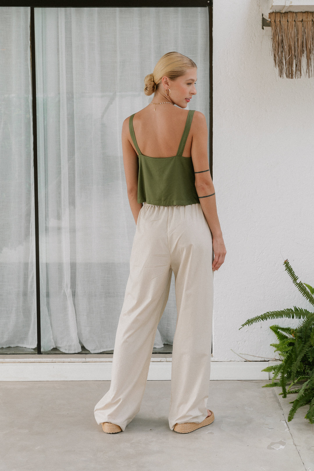 Pantalona Comfy Algodão Vanilla