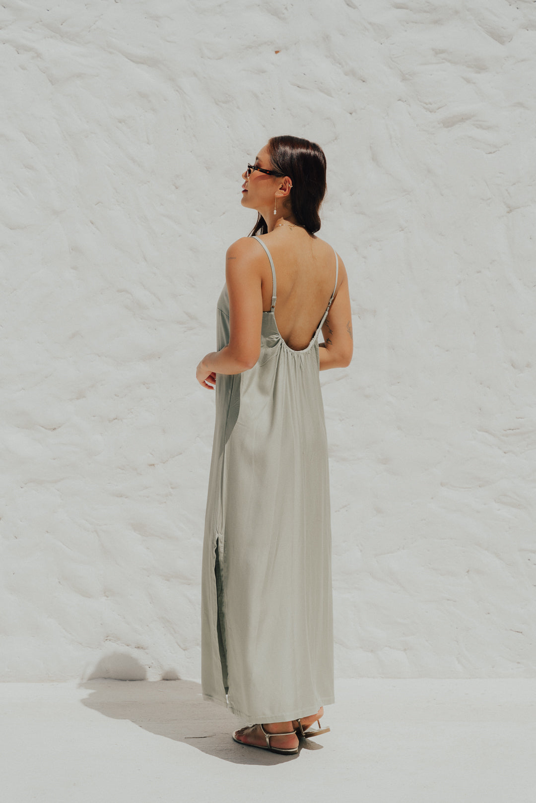 Vestido Longo Quadrado Jade