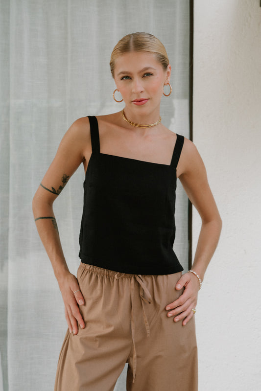 Regata Quadrada Preta