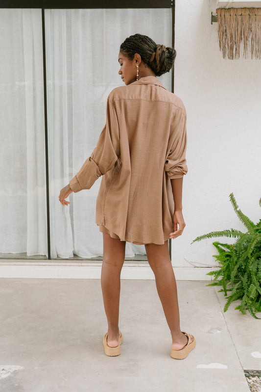 Camisa Botão Cappuccino