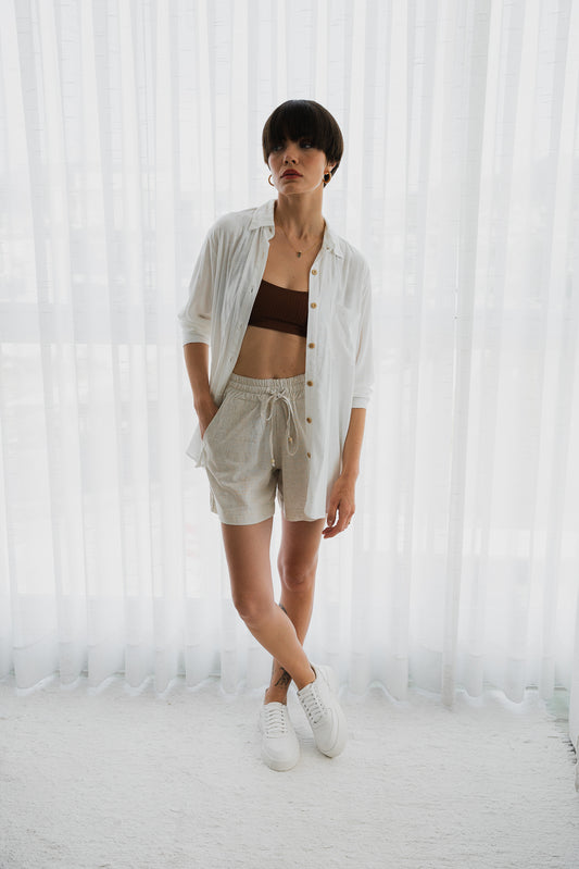 Shorts Laço Natural