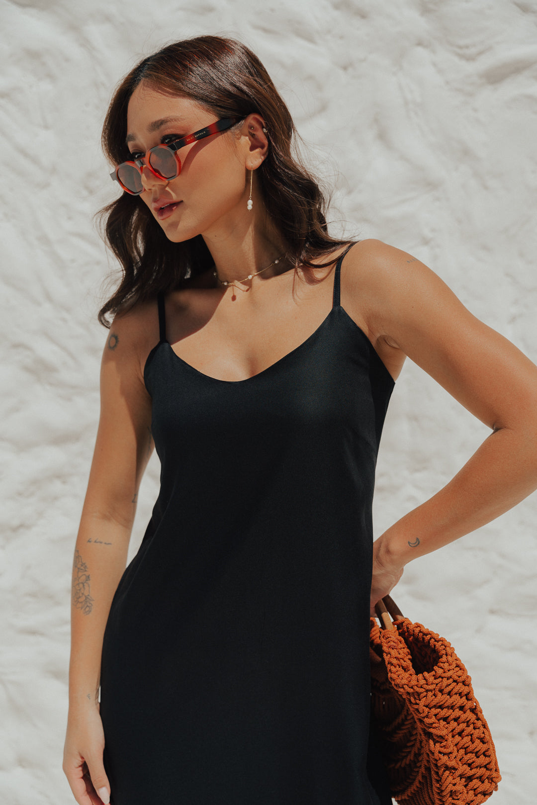 Vestido Longo Fenda Preto