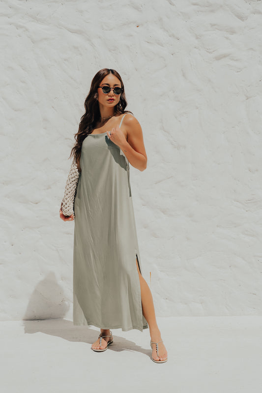 Vestido Longo Quadrado Jade