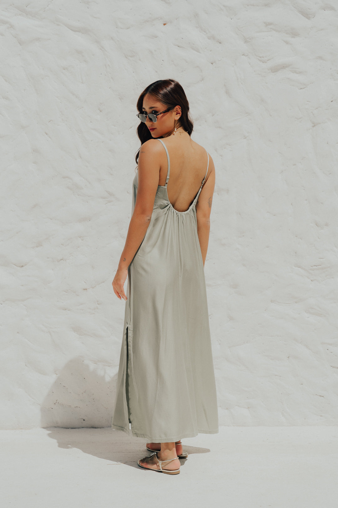 Vestido Longo Quadrado Jade