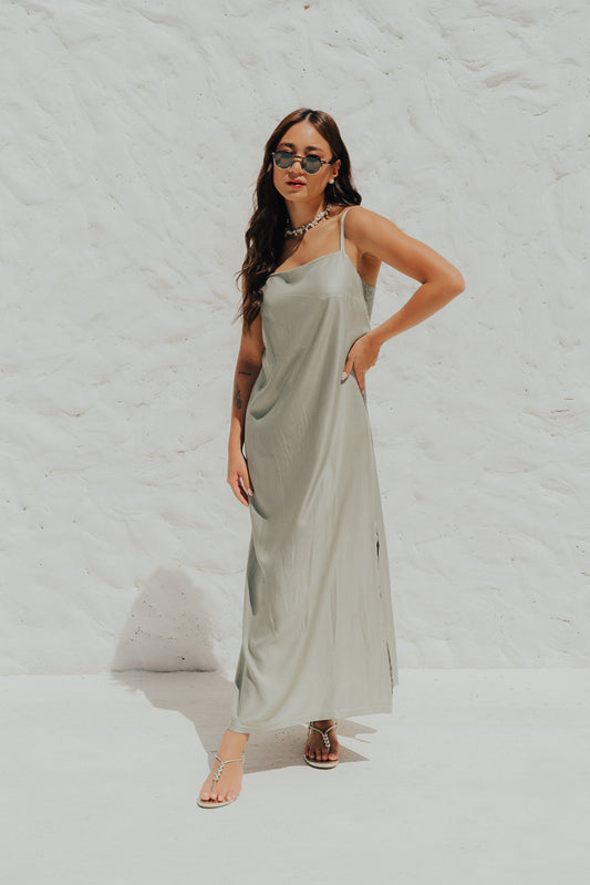 Vestido Longo Quadrado Jade