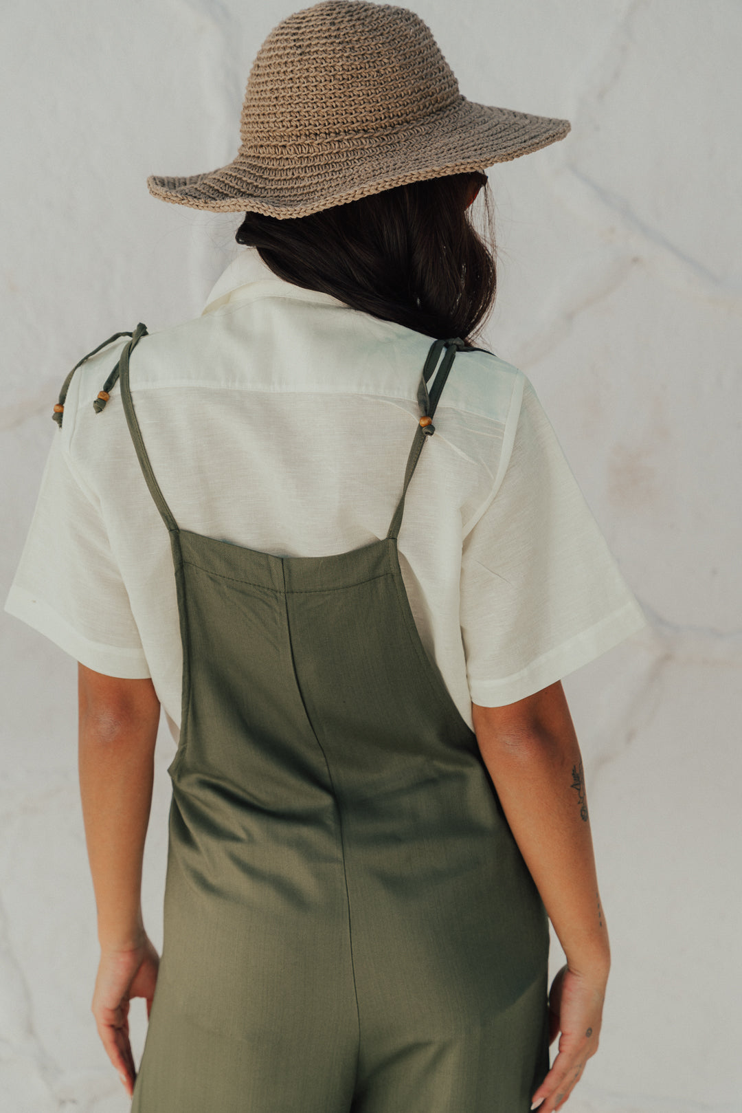 Jardineira Longa Oliva