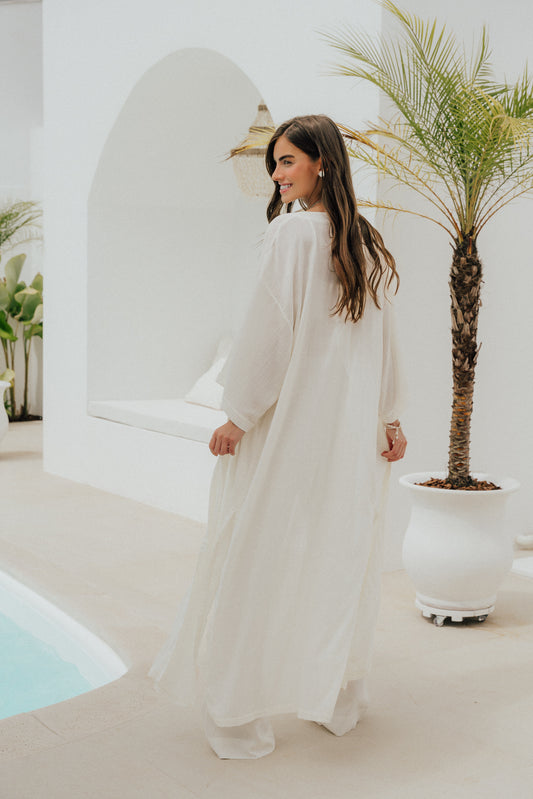 Kimono Longo Off White