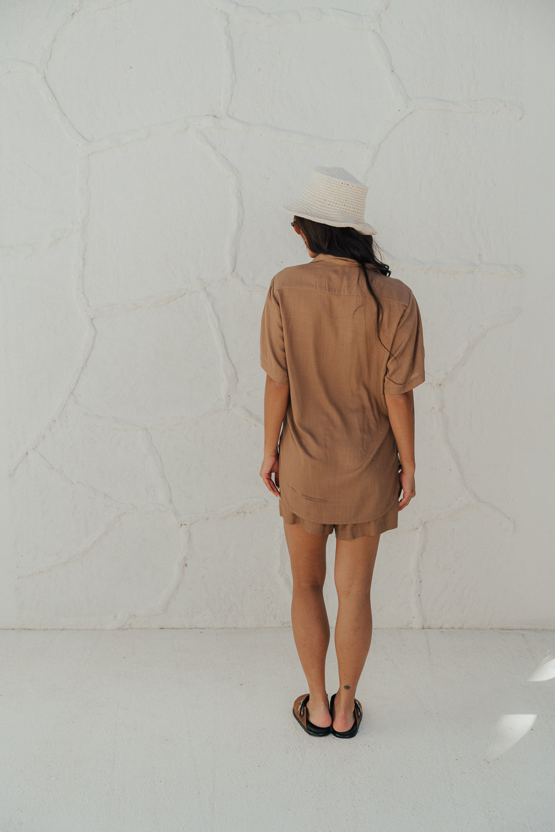 Camisa Fenda M/C Cappuccino