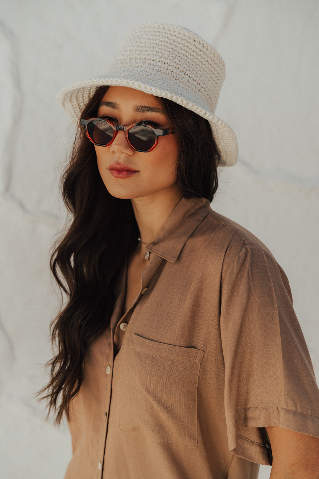 Camisa Fenda M/C Cappuccino