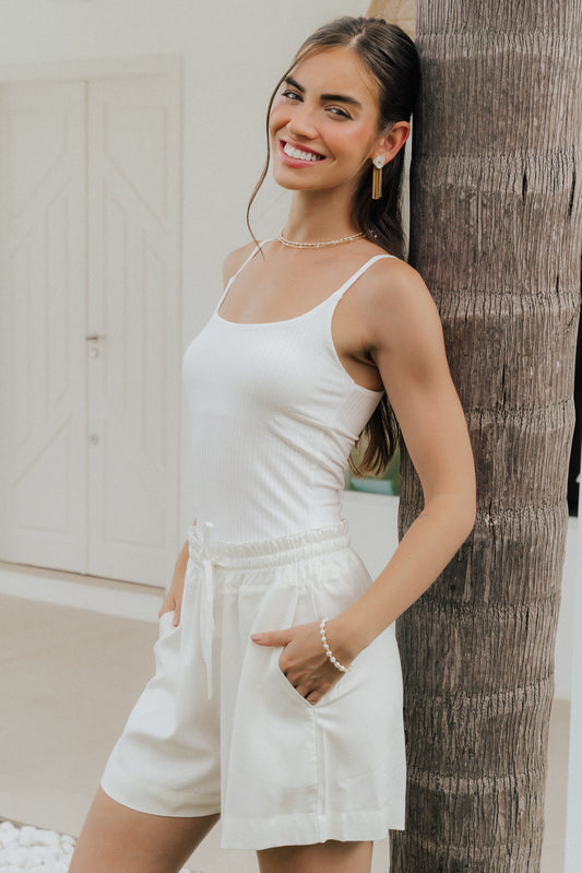 Shorts Laço Off White