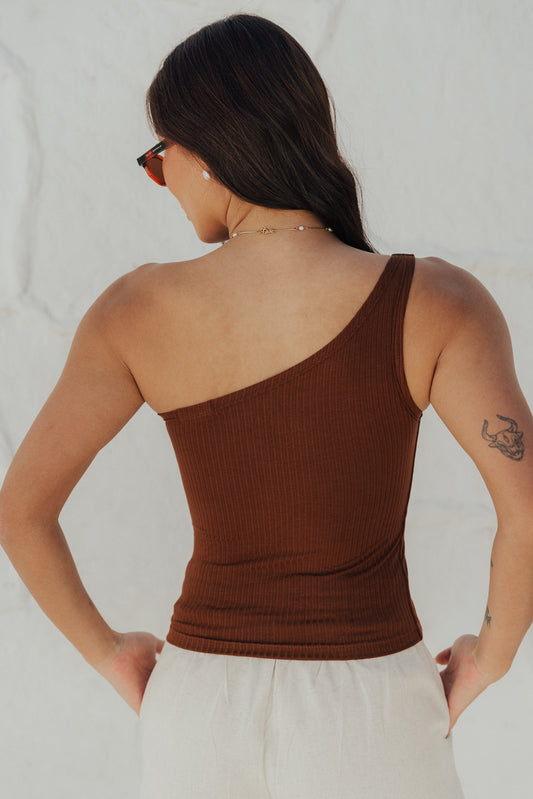 Regata Um Ombro Só Café