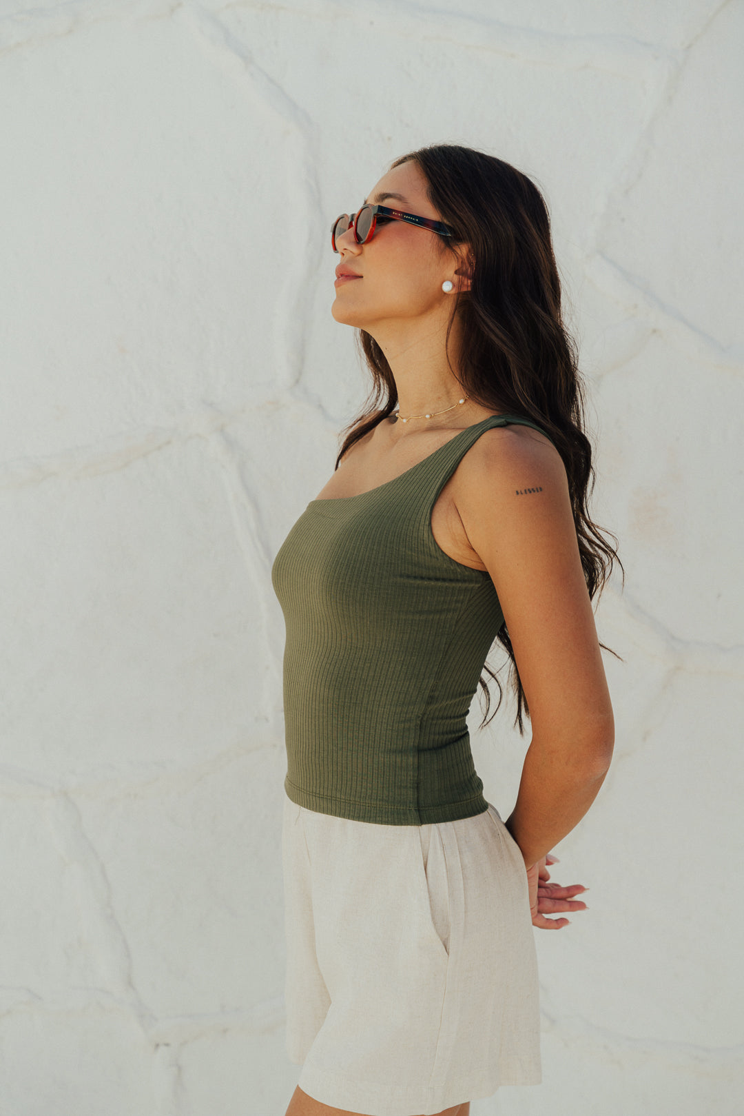 Regata Um Ombro Só Oliva