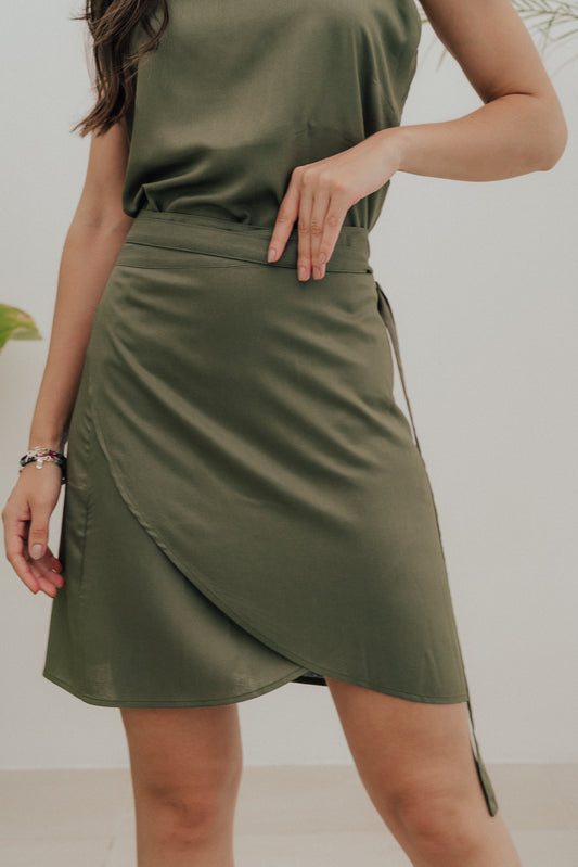 Saia Envelope Curta Oliva