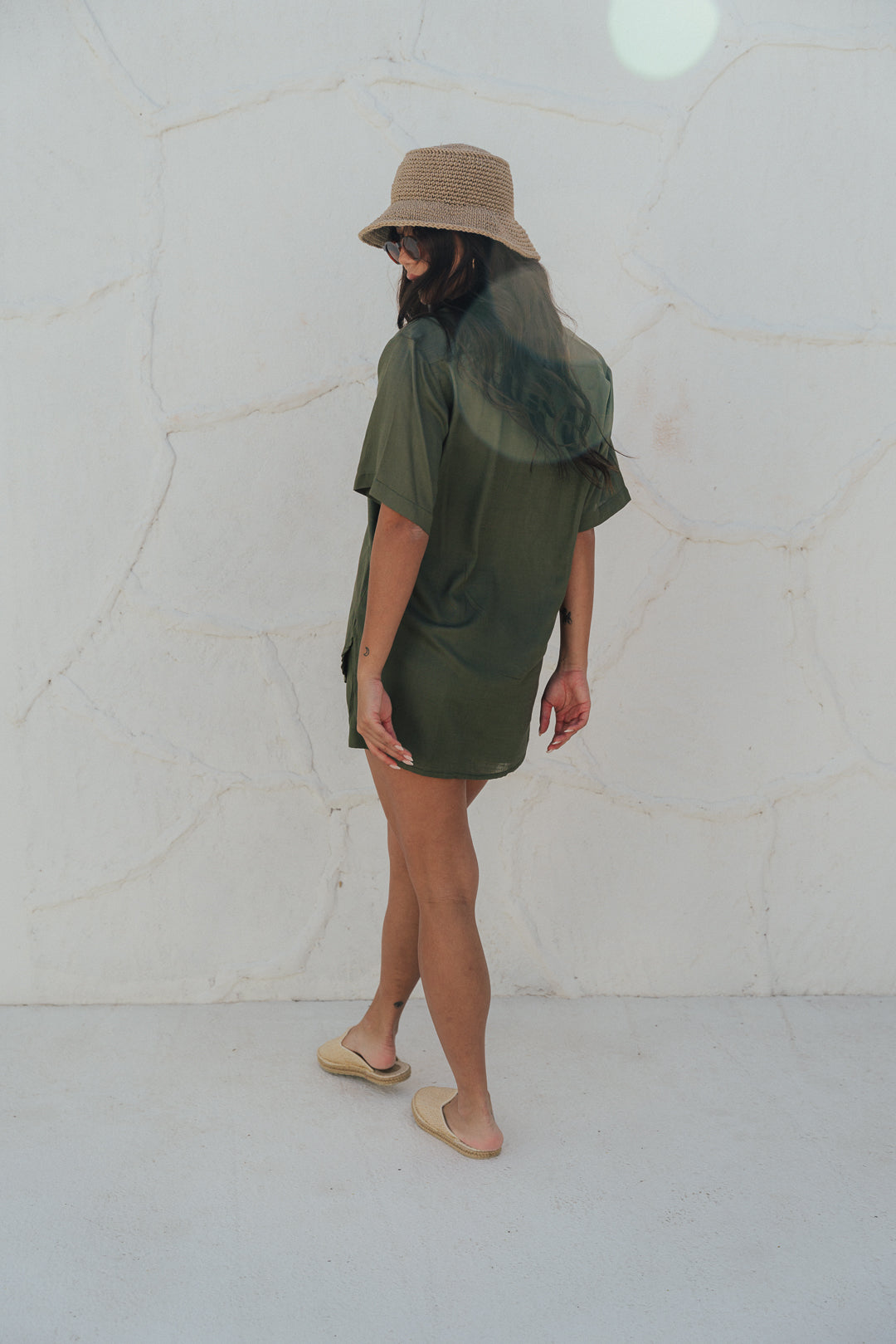 Camisa Fenda M/C Oliva