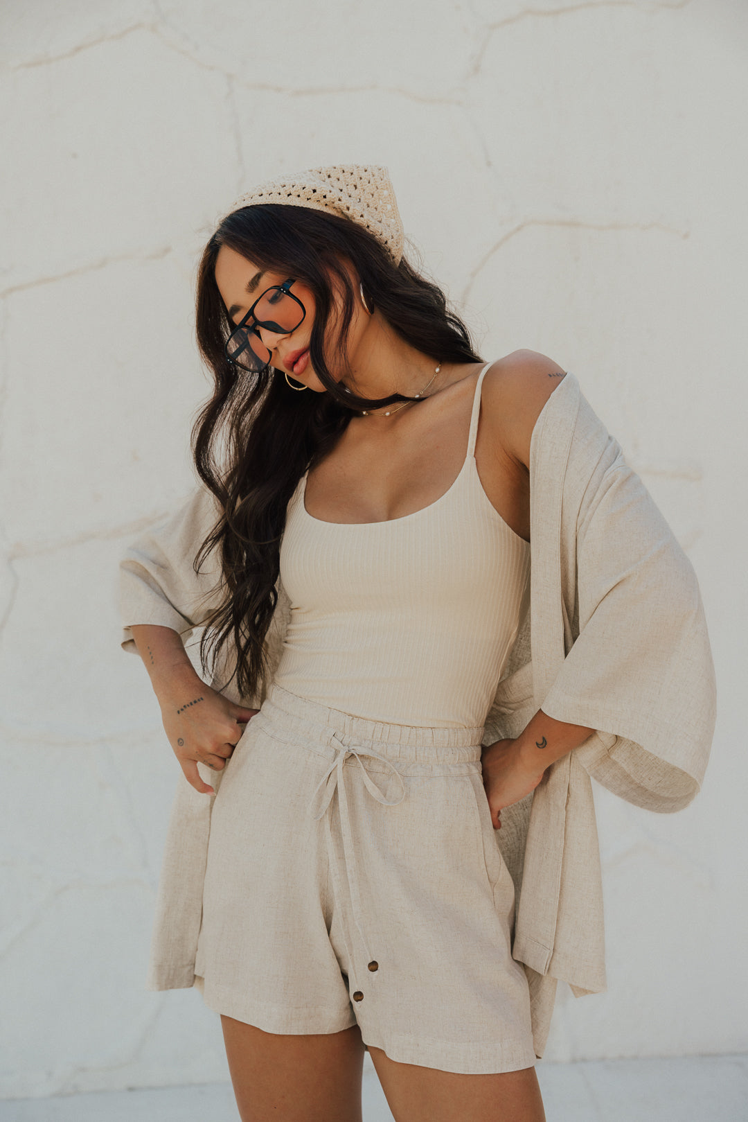 Shorts Laço Natural
