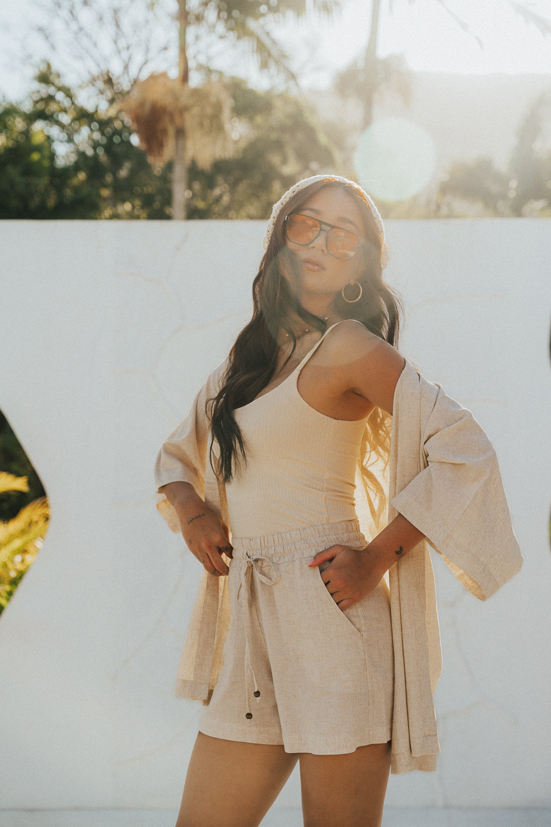 Shorts Laço Natural