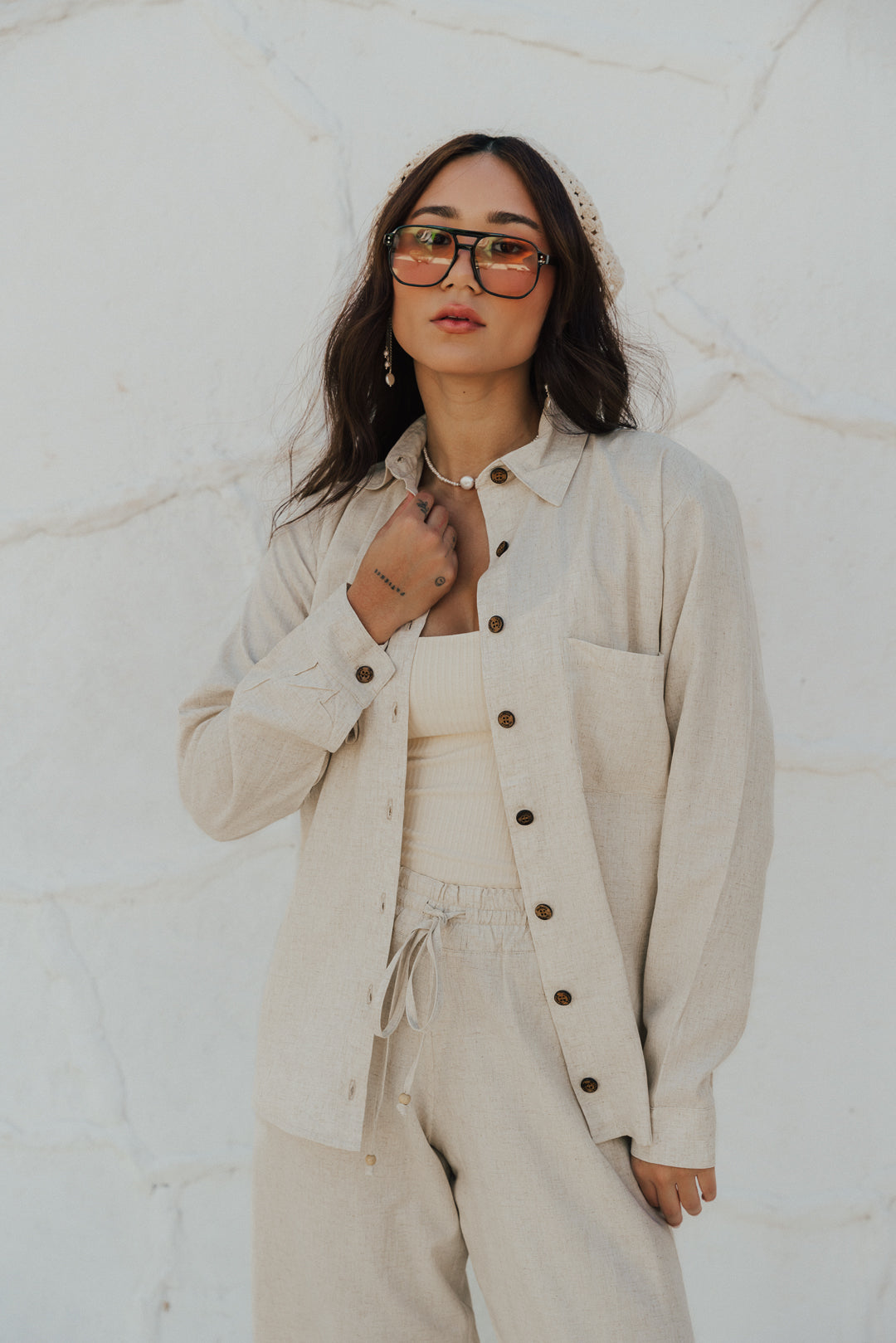 Camisa Botão Natural