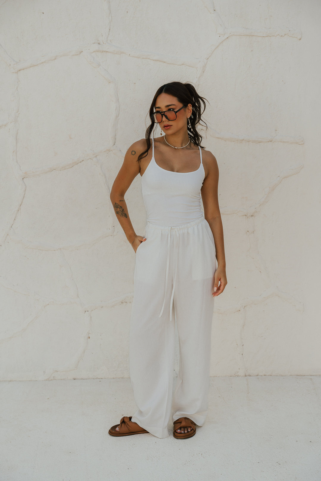 Pantalona Comfy Off White