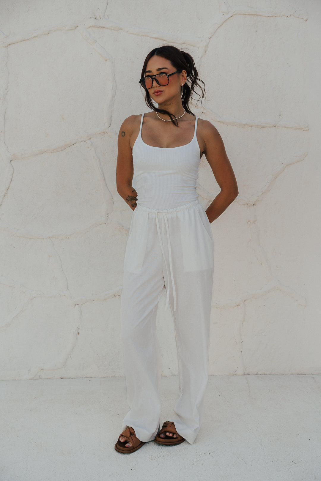 Pantalona Comfy Off White