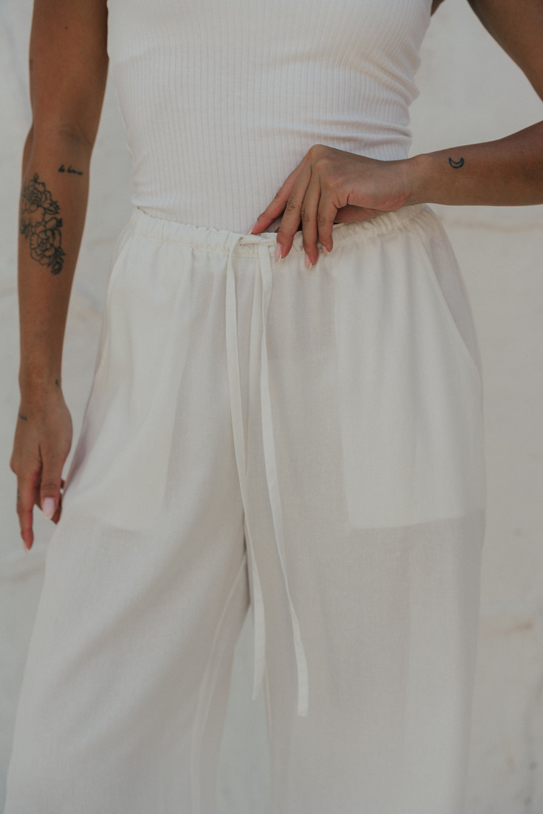 Pantalona Comfy Off White
