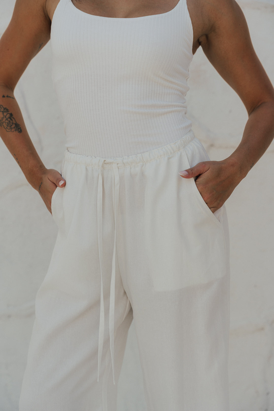 Pantalona Comfy Off White