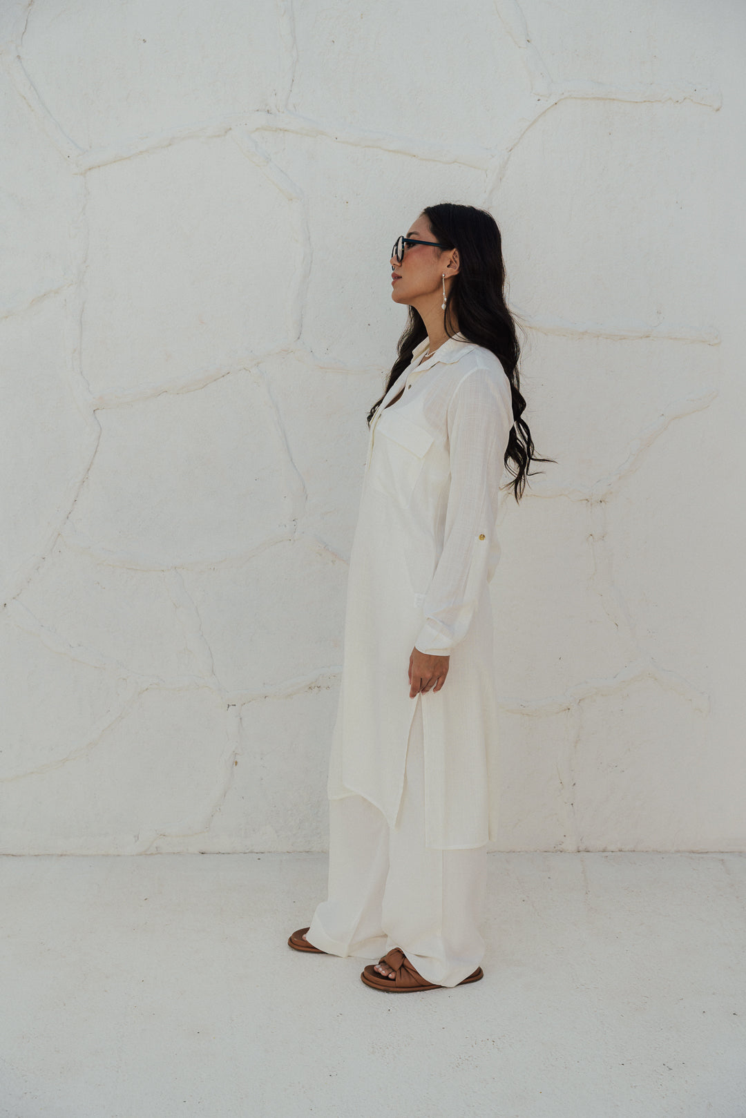 Chemise Botão Off White