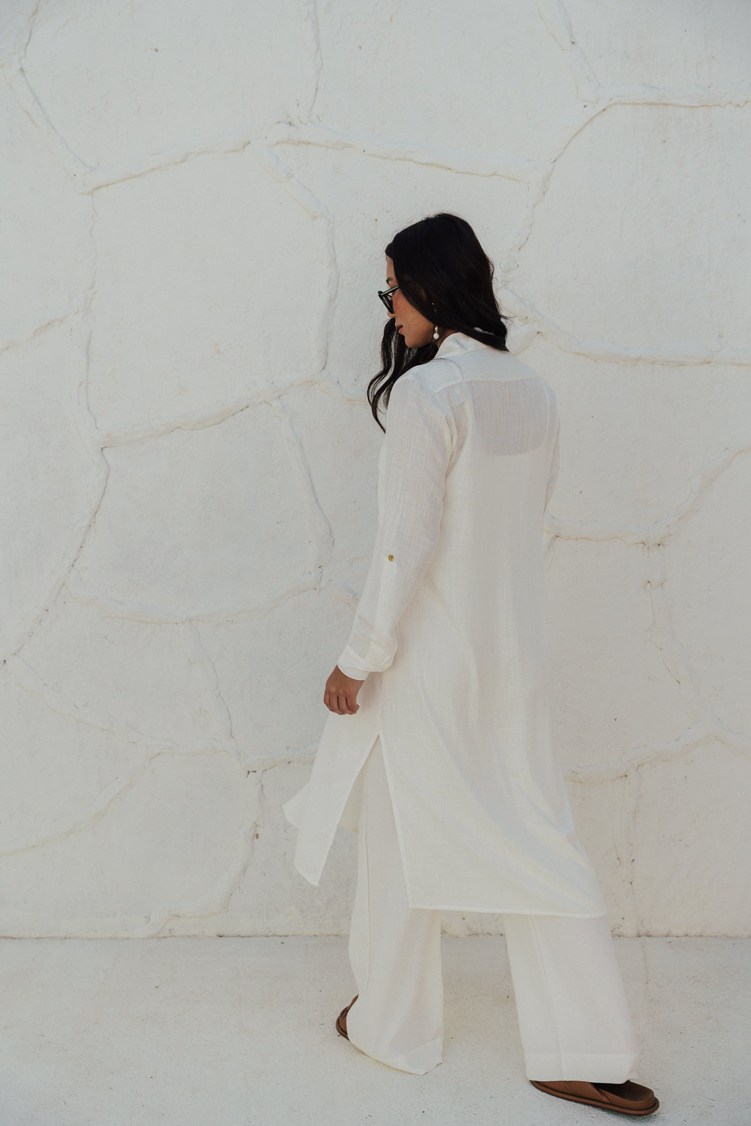 Chemise Botão Off White