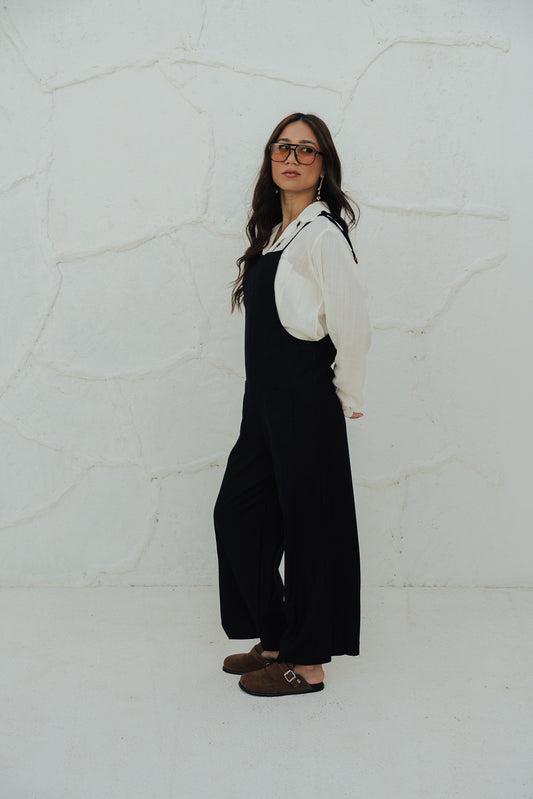 Jardineira Longa Preta