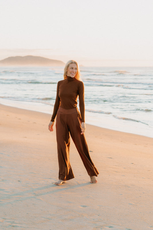 Pantalona Bolso Café